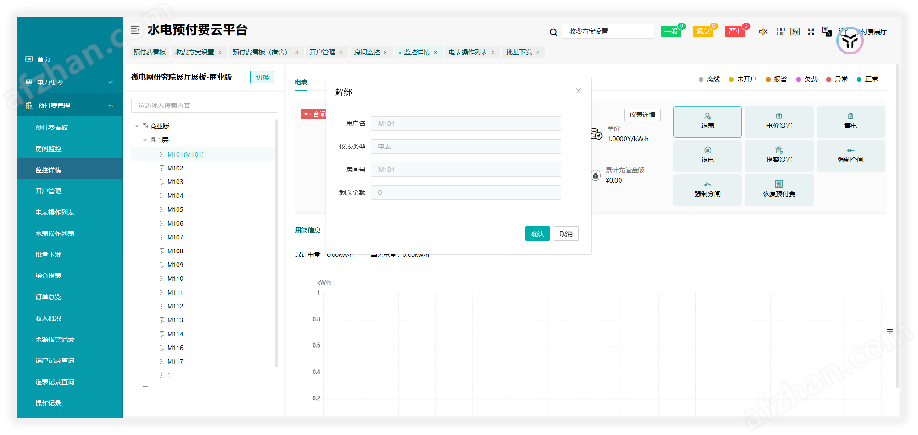 一卡通水電預(yù)付費管理系統(tǒng)